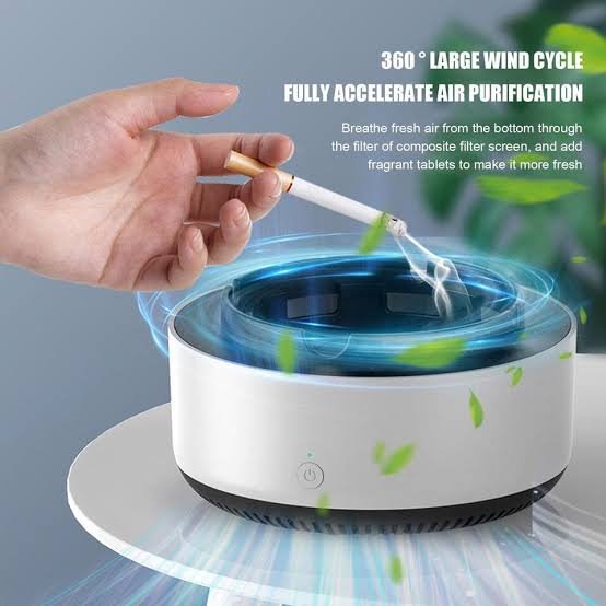 Portable Smoke Remover Ashtray - Compact Smoke Absorber for Home & Office