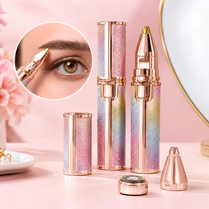 Eyebrow shaping & Upper-Lip Hair removal Machine | 2 in 1 function eyebrow and upper lips trimmer