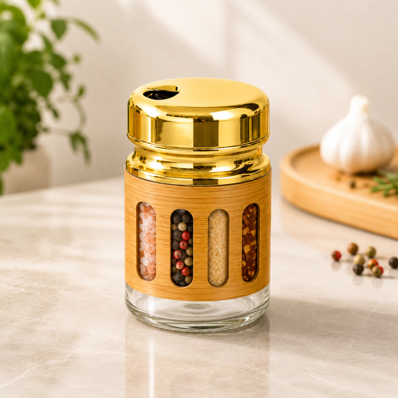 Premium Glass Spice Jar
