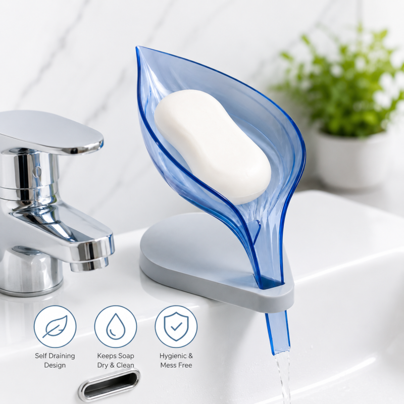 Leaf Shape Soap Holder Storage Sponge Holder