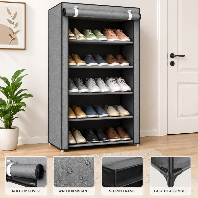 Oxford Layer Shoe Cabinet Shoe Rack 5 layer