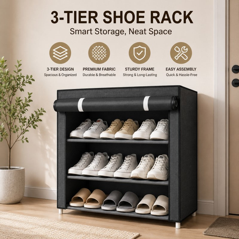 Oxford Layer Shoe Cabinet Shoe Rack 3 layer