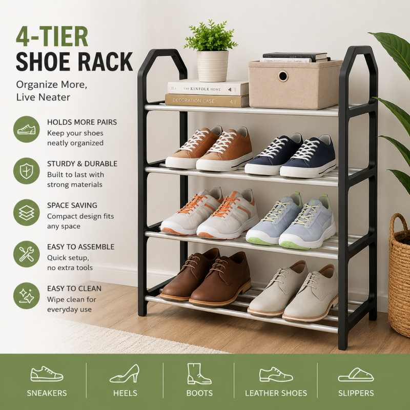 Shoe Rack (4-Tier)