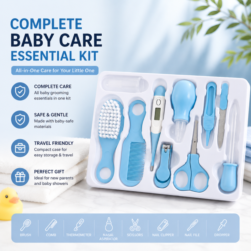 Baby Care Kit 8 PCs Baby Manicure Set