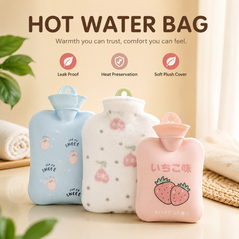Mini Hot Water Bag – Cute Reusable Shoulder & Hand Warmer for Kids, Toddlers & Ladies | Soft Portable Heat Pack for Pain Relief, Cramps, Cold Weather & Comfort