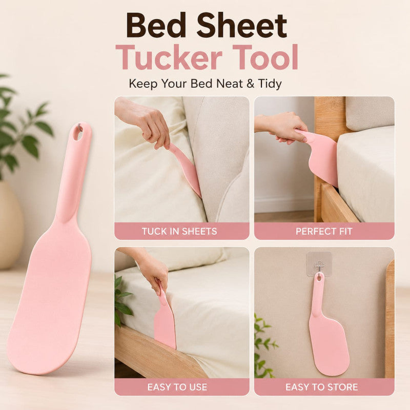 Bed Sheet Tucker Tool Tucking Paddle for Bed Making Easier Bedsheet Change Helper Bed Skir Replacement Assistant Organizer