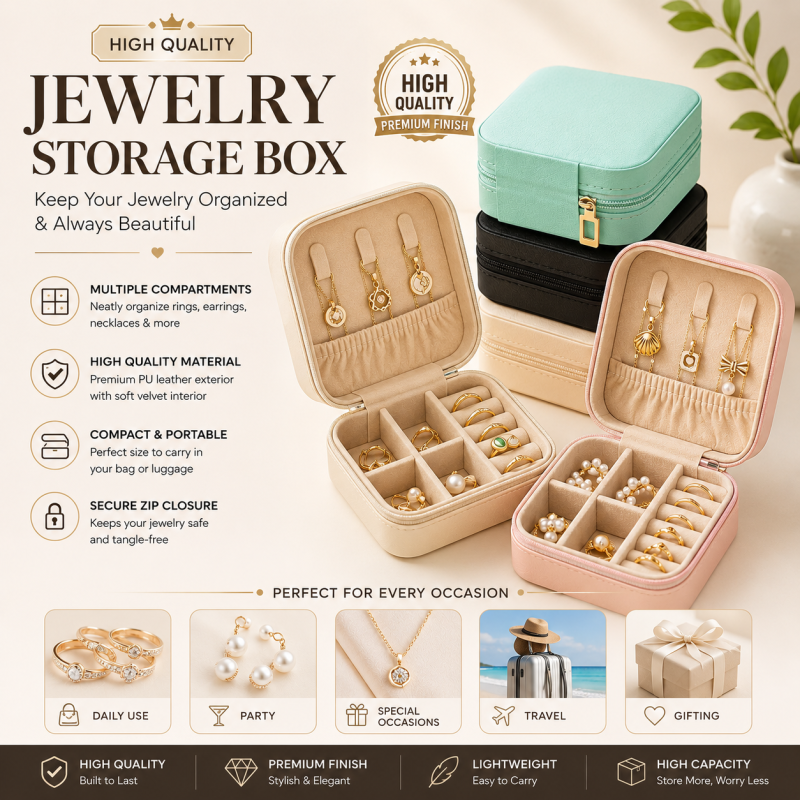 Mini Jewelry Travel Case,Small Travel Jewelry Organizer (High Quality)