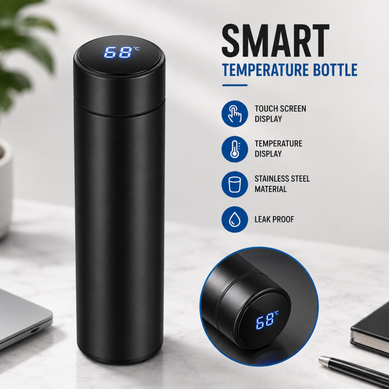 Temperature Display Water Bottle