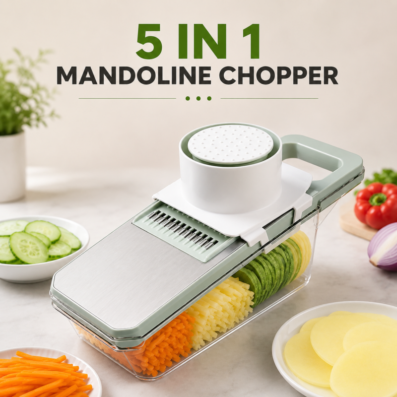 5 in 1 vegetable slicer with Drainer
