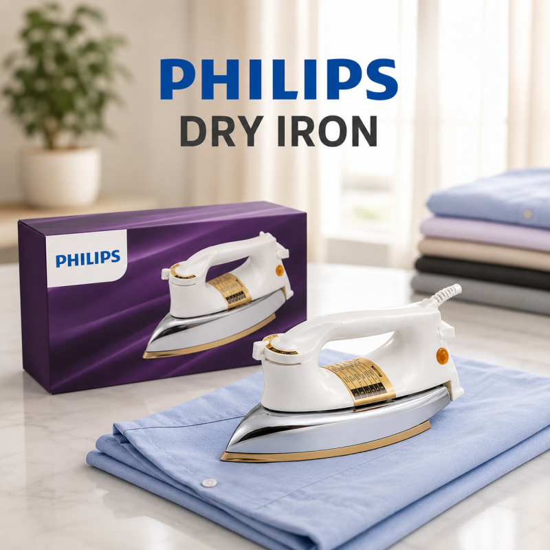 Philips Classic Deluxe Automatic Dry Iron – Heavy Weight