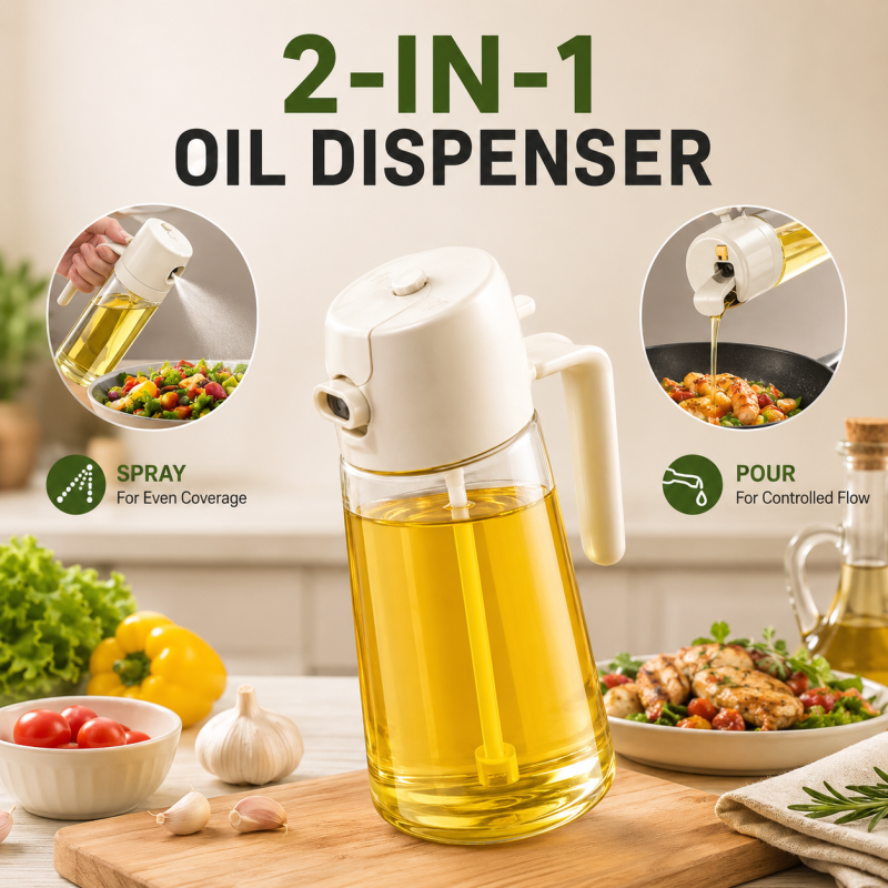 2 in1 Oil Spray Jug