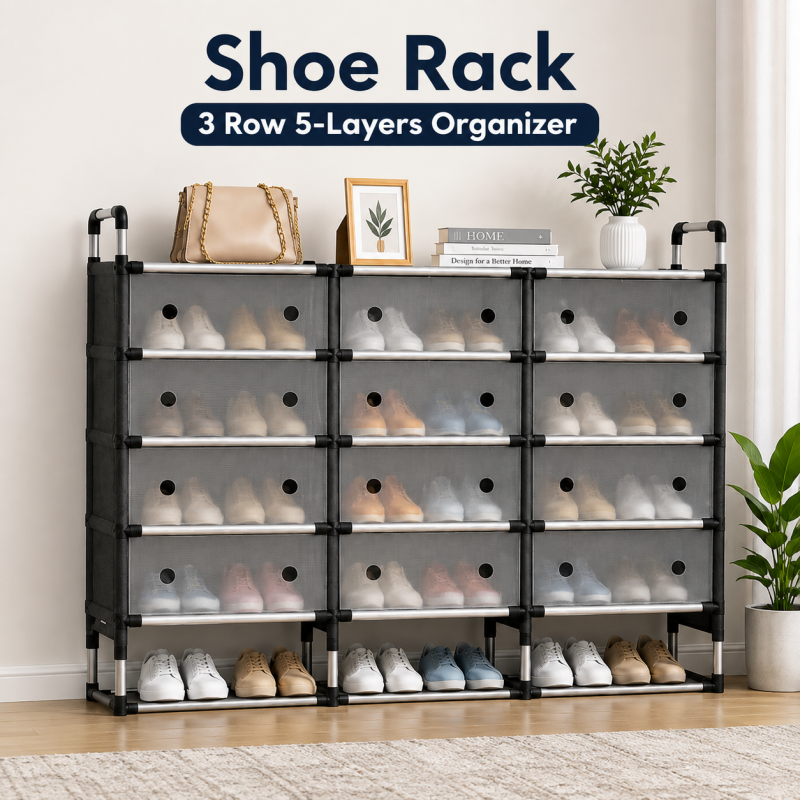 Storage Rack , Keep your home neat and organized with this spacious, durable, and stylish storage rack. Perfect for shoes, clothes, toys, and everyday essentials ( 5 Layer)