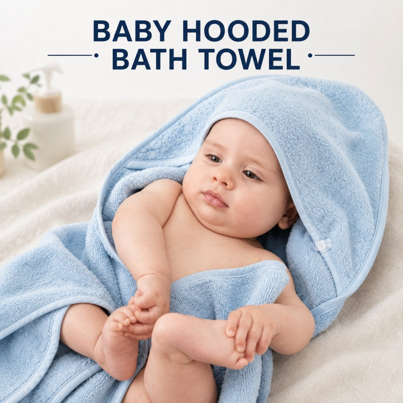 Baby Bathrobe Flannel Cloak, Cartoon Soft Hooded Spa Robe Bath Towel