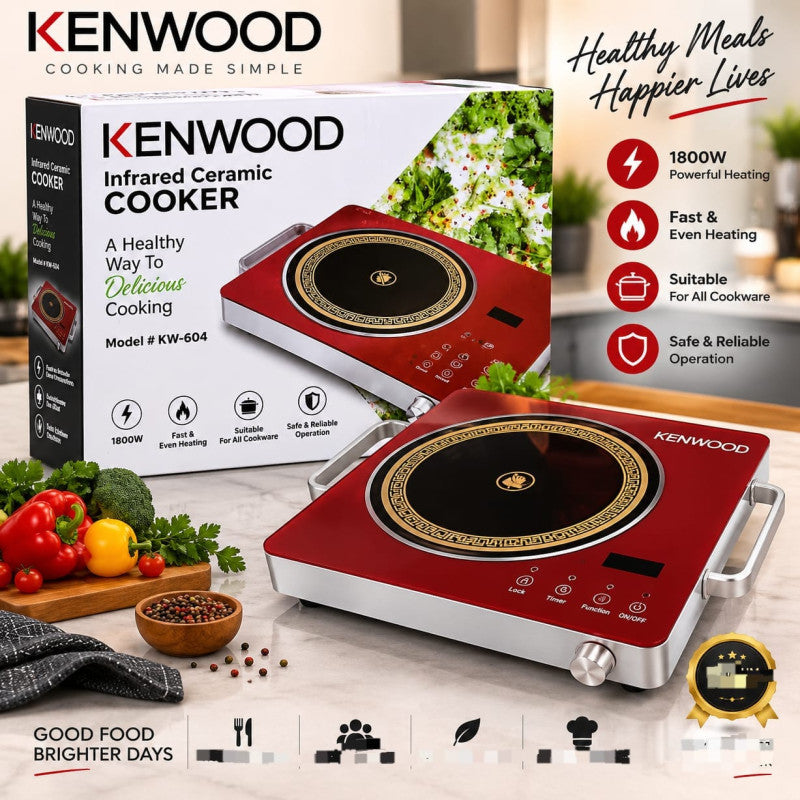 Kenwood KW-604 Infrared Ceramic Cooker — Stylish & Fast Cooking