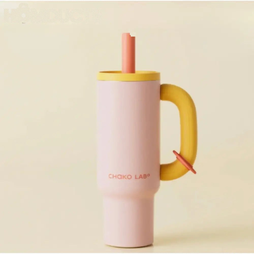ColorPop Insulated Tumbler with Handle – 40oz Leak-Proof Travel Mug