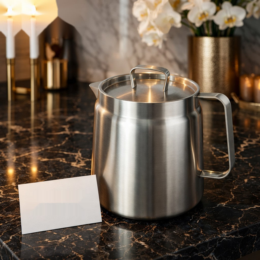 Luxury Stainless Steel Deep Frying Oil Pot with Lid & Handle – Premium Kitchen Fryer Pot