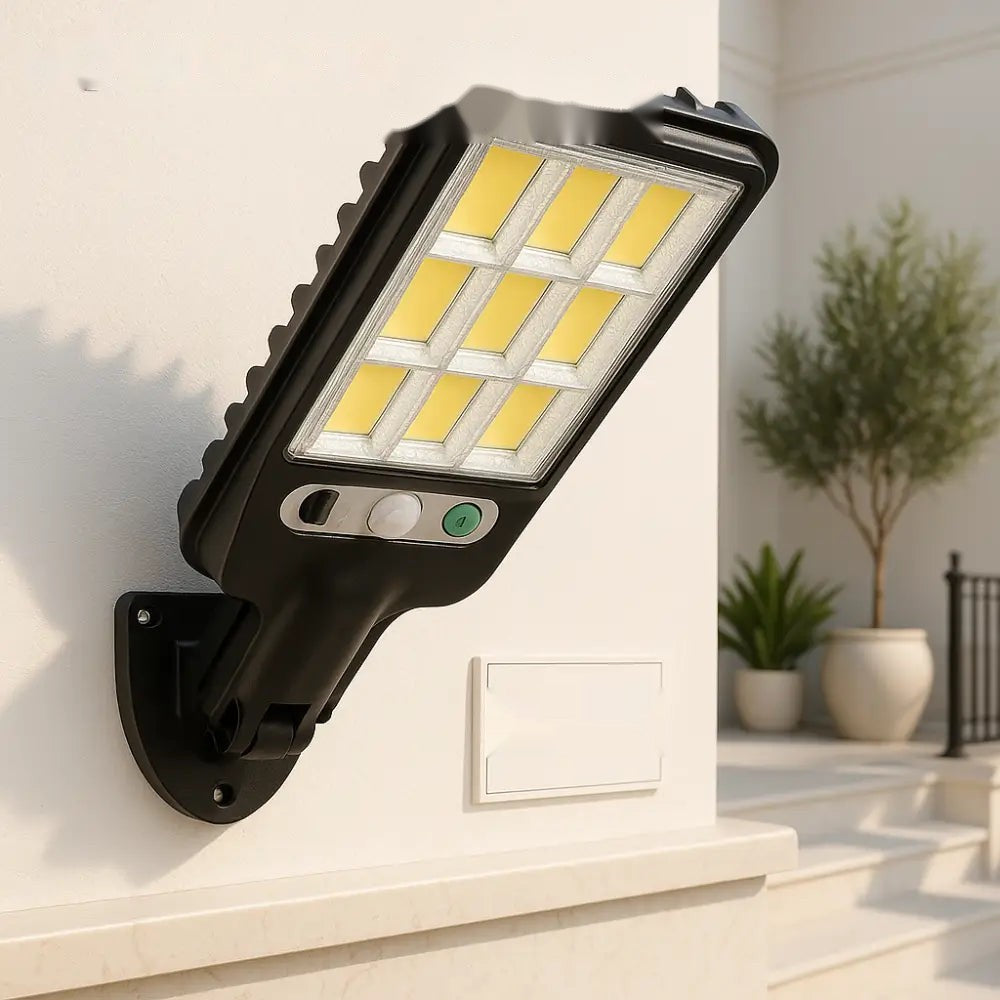 Premium Solar LED Wall Light with Motion Sensor & Remote Control – Waterproof Outdoor Security Lamp