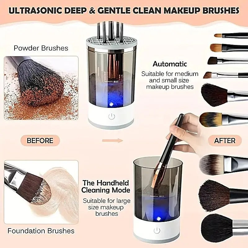 Automatic Make Up Brush Cleaner