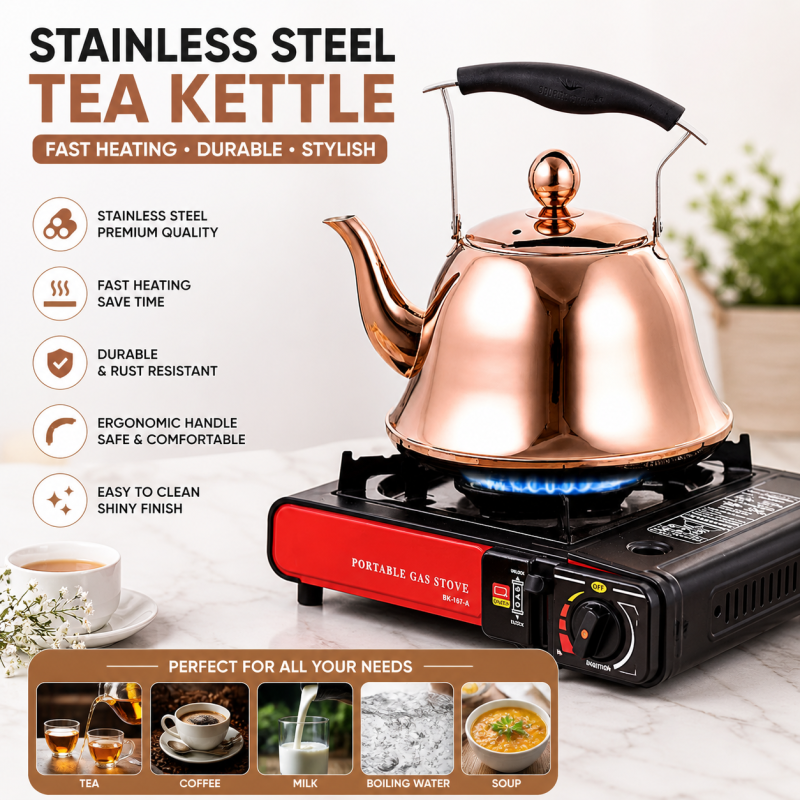 Stainless steel teapot kettle