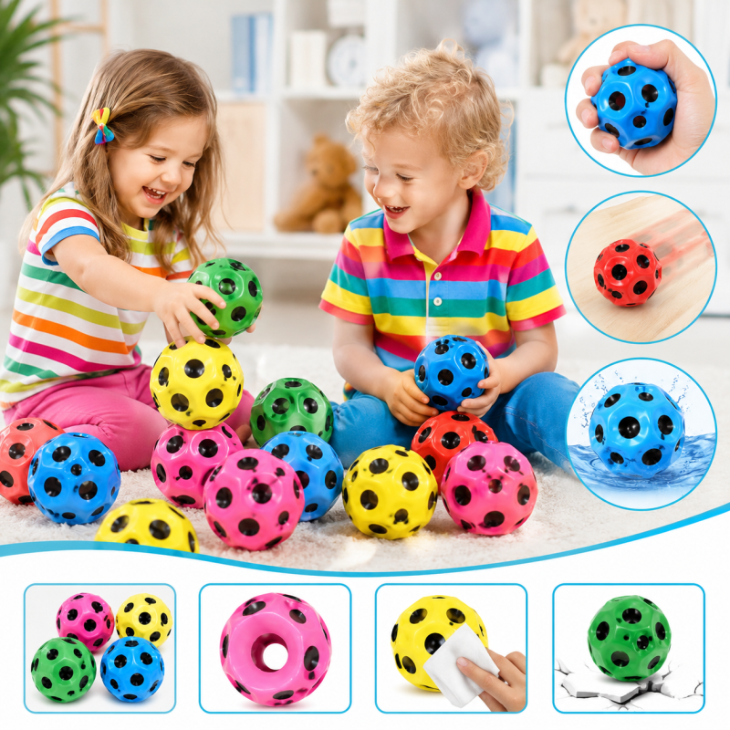 Prime Moon Ball - Hyper Bouncy Ball - All Ages Extreme Bounce and Fun - Perfect for Active Play and Outdoor Games