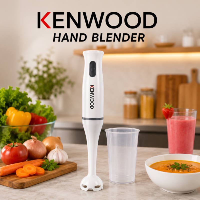 * “Powerful Hand Blender  Smooth blending made easy!” * “Perfect for juices, soups & shakes ” * “Strong motor, sharp blades — best results every time ” * “Easy to use, easy to clean ” * “Upgrade your kitchen with Kenwood Hand Blender