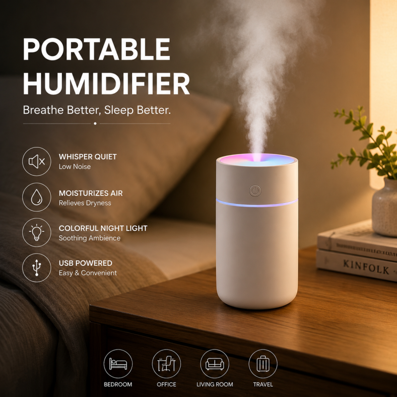 Air Humidifier Essential Oil Aroma Diffuser Nozzle With Coloful LED Light Ultrasonic Humidifiers Aromatherapy Diffuser Lamp