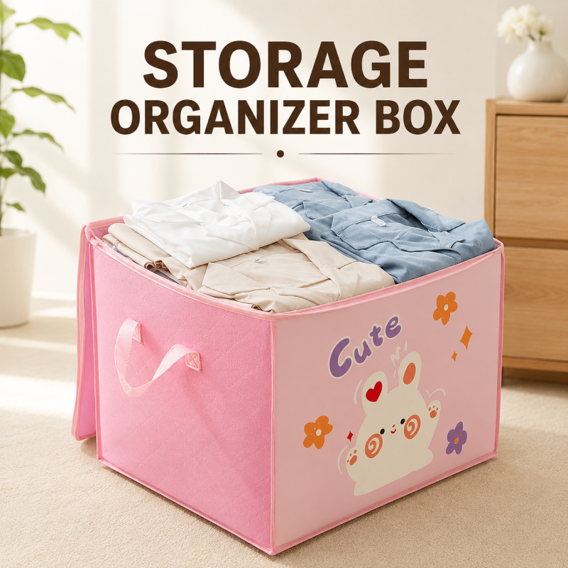 Cartoon Quilt Storage Bag Clothes Toy Storage Organizer