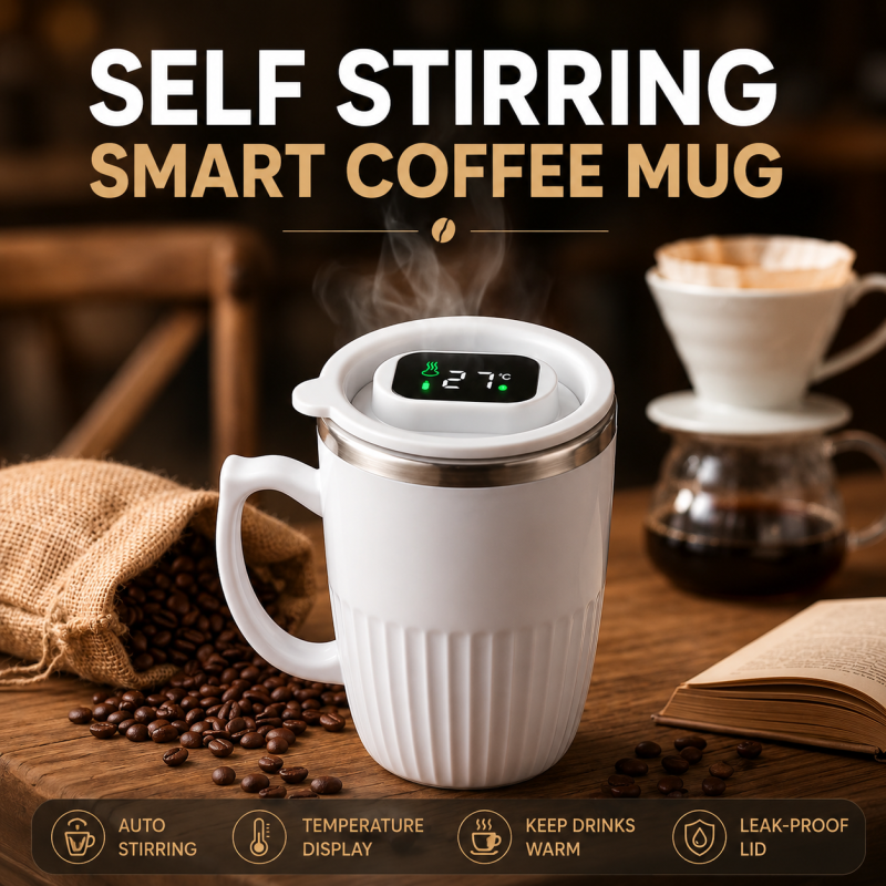 LED Temperature HotnCold Stainless Steel Coffee Mug with Box Packing (Mix/Random colour)