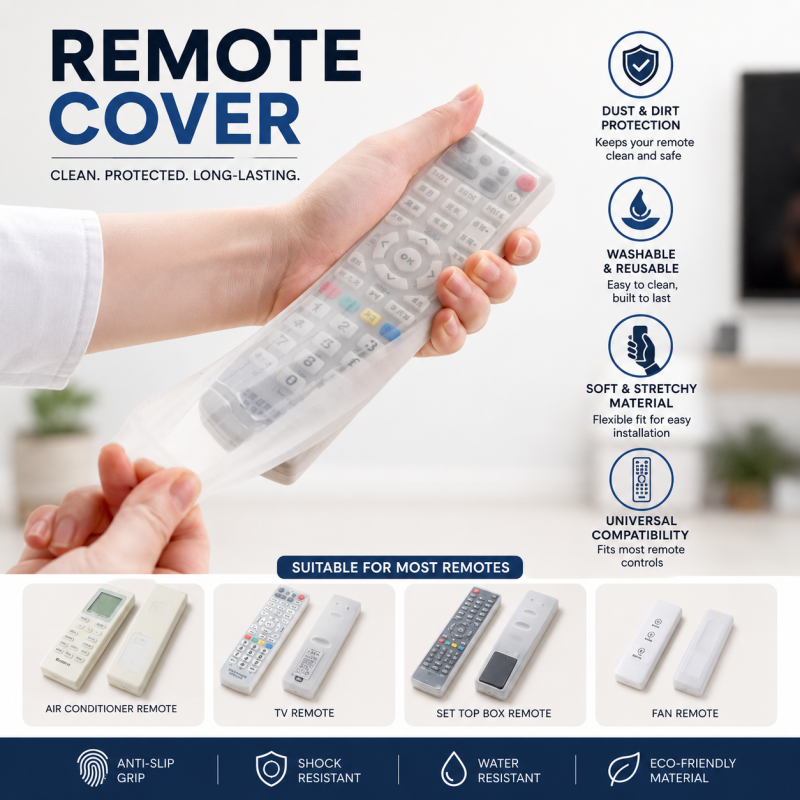 Silicone Remote Cover Luminous Transparent Dust Proof Protective Cover