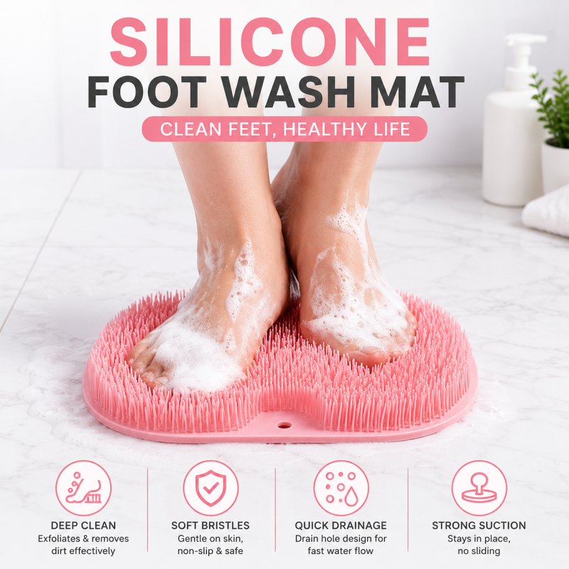 Silicone Back Scrubber Soft Loofah Bath Body/Foot & Hand Exfoliating Massage For Shower Body Cleaning Bathroom Shower Scrubber