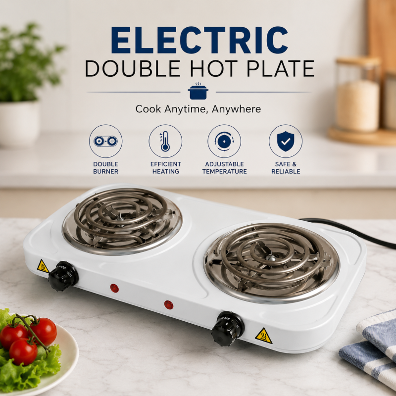 Electric stove burner double