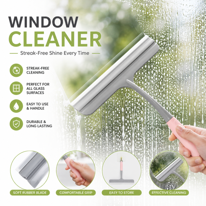 Multi-purpose Silicone Scraping Washing Wiper Household Window Bathroom Kitchen Glass