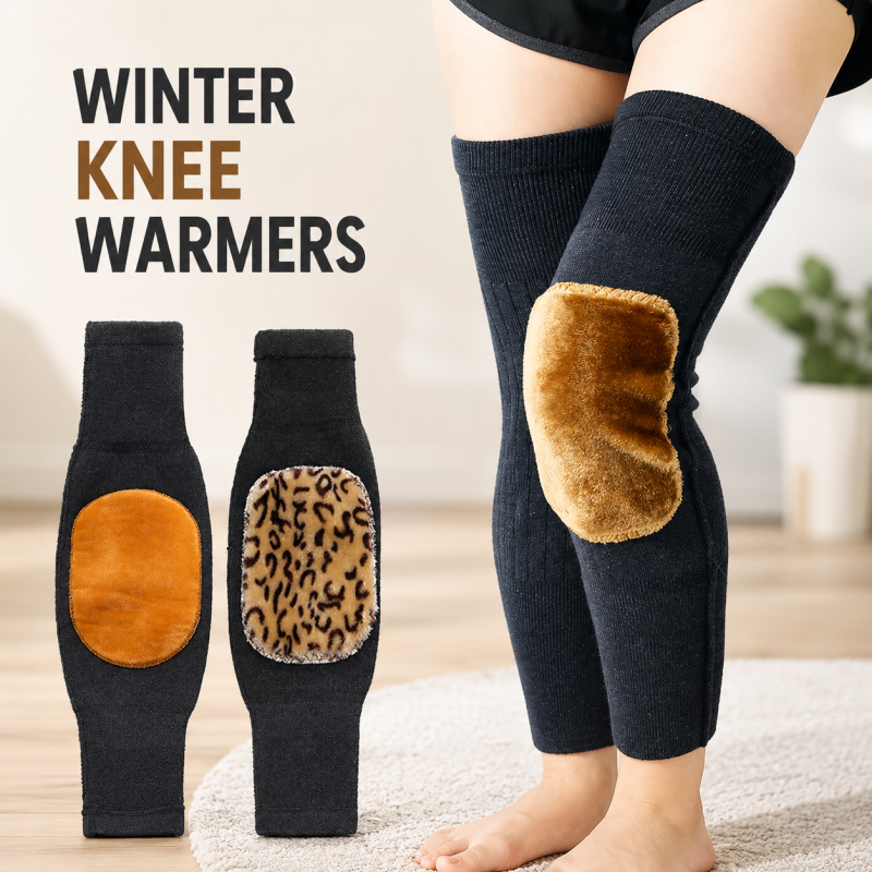 1 Pair Knee warmer for men and women thermal legs warmer for medical use fleece brace warmer knee pain relief