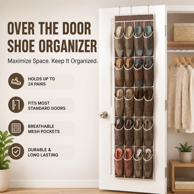 20 Pockets for Closet Bathroom Bedroom Pantry