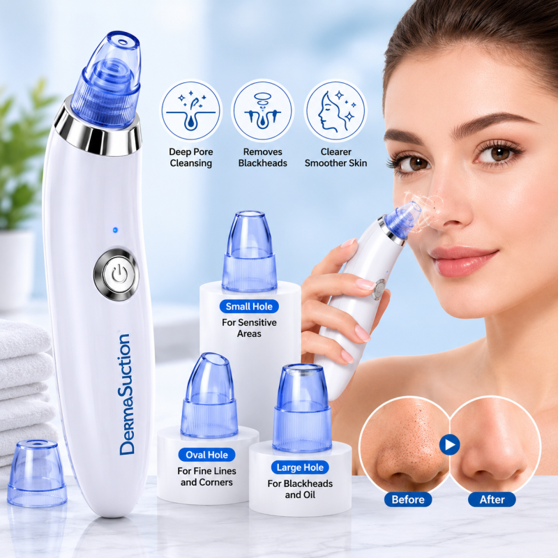 Blackhead Acne Oil Remover Vacuum derma Suction Face Pore Cleaner Facial Beauty Equipment, Blackhead Removal Machine