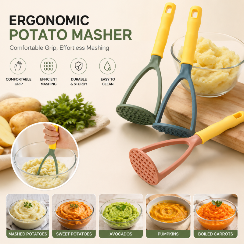 Hand Held Potato Masher With Handle