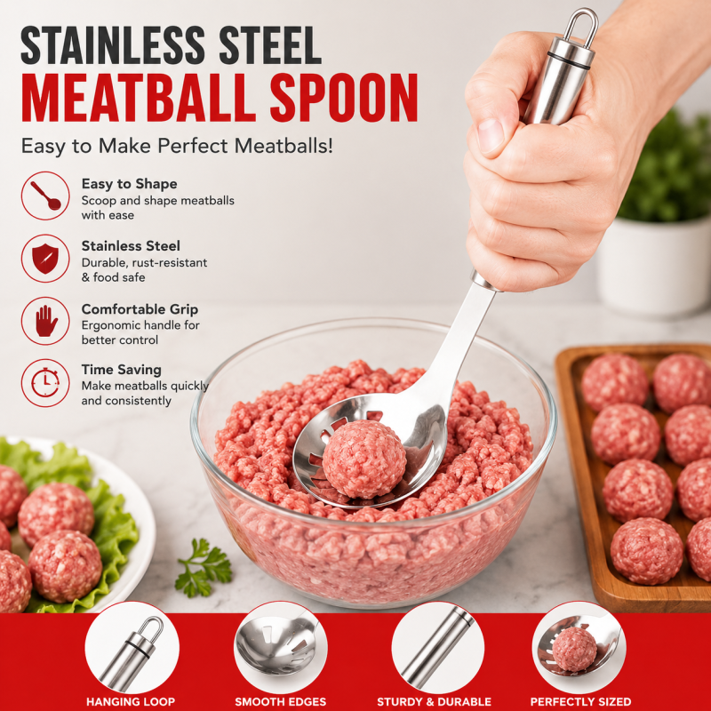 Meat Spoon Maker with Stainless Handle