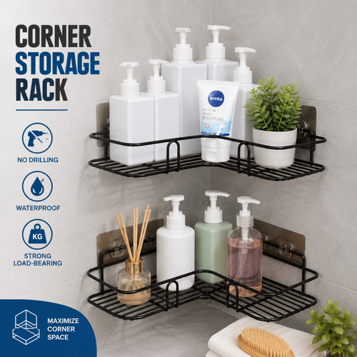 Metal Bathroom Corner Rack