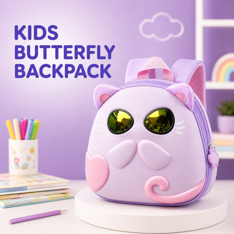3D Kitty Glow Eyes Bag  Random Colours