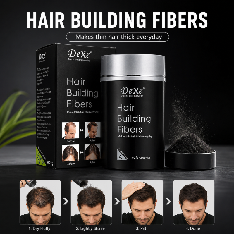 Dexe Hair Building Fibers Regrowth Hair Powder For Men And Women