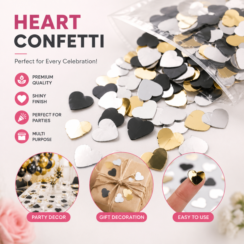 3D Acrylic Mirror Heart Wall Decals – Modern Love Shape Stickers for Bedroom, Living Room & Home Decoration – Self Adhesive Wall Art  ( Pack of 50pcs)