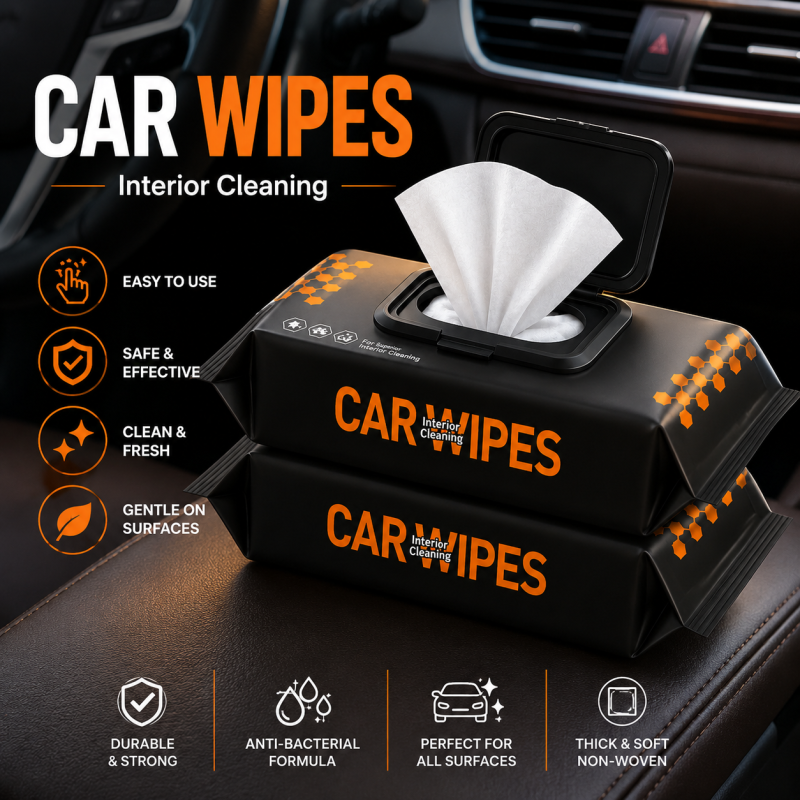 Premium Car Interior Cleaning Wipes – Quick & Easy Interior Care for a Spotless Ride