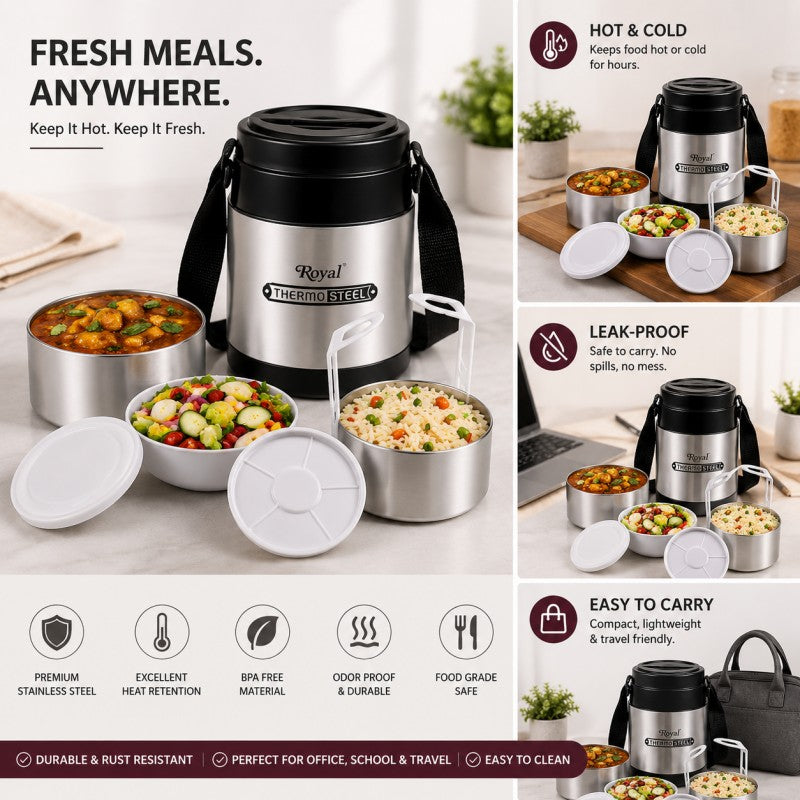 Thermo-Steel Food Carrier Legend-3