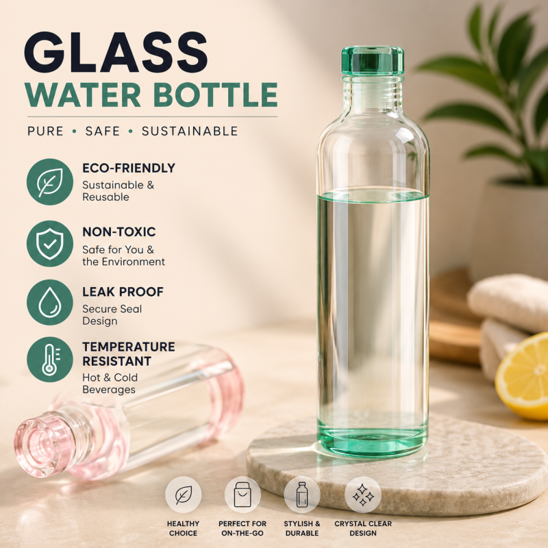 Water Bottle Leak-Proof Milk Juice Cup Sports Water Bottle With Time Marker And Sealin Grid Transparent Cup 500Ml (glass)