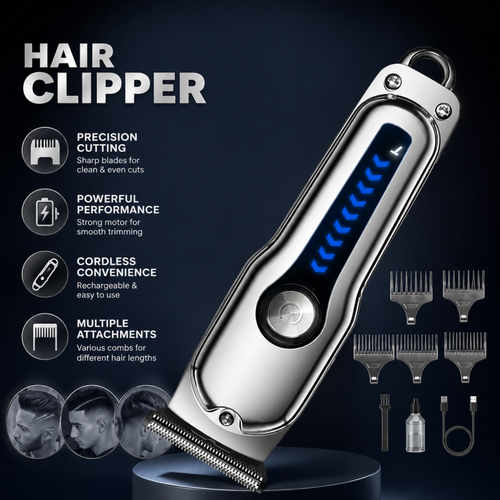 VRG Professional Home Cordless Hair Clippers Adjustable Cutting USB Rechargeable Trimmer Men Hair Cutting Machine for Men