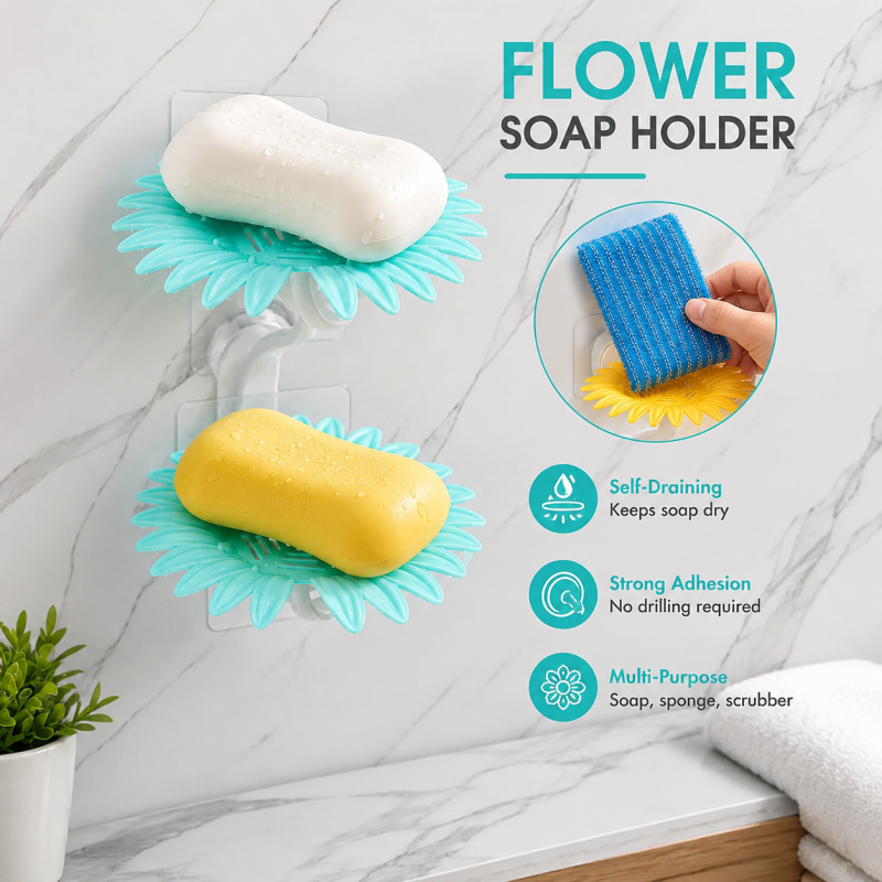 Sun Flower Soap Holder 2 Layer New Design