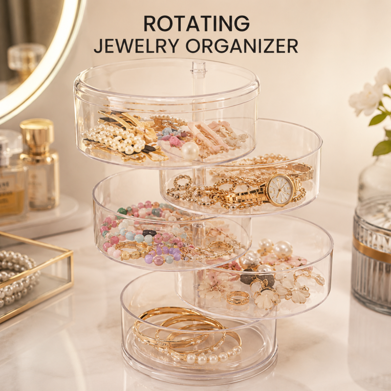 5 Layer Rotatable Jewelry Storage Box