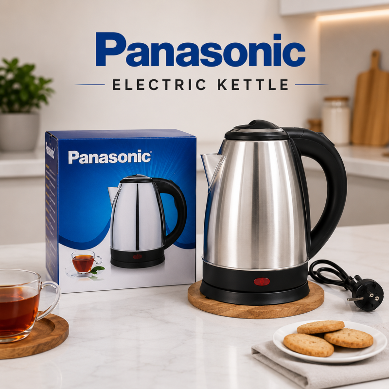Panasonic Electric Kettle 2.0L Stainless Steel – Model P-101 (2200W)