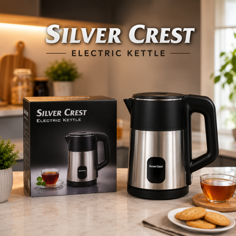 Silver Crest Electric Kettle 2.0L Stainless Steel – Model SC-705 (2200W)