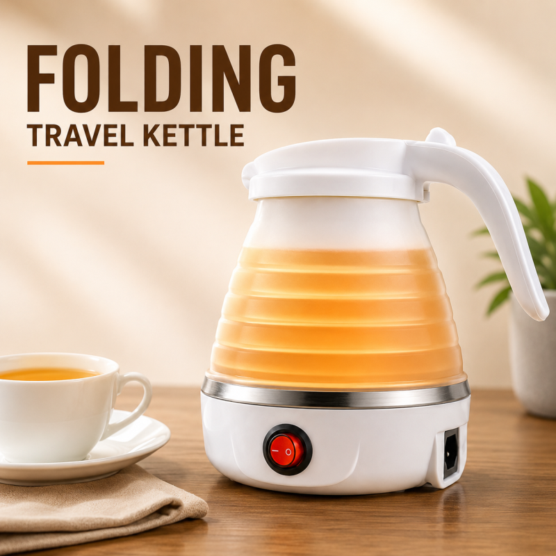 Fast Water Boiling 600 ml Portable Kettle Travel Kettle Foods Boils Quickly Silicone Small Collapsible Foldable Electric Sports Bottles Best Home appliances